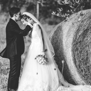 Fotografie in bianco e nero al matrimonio
