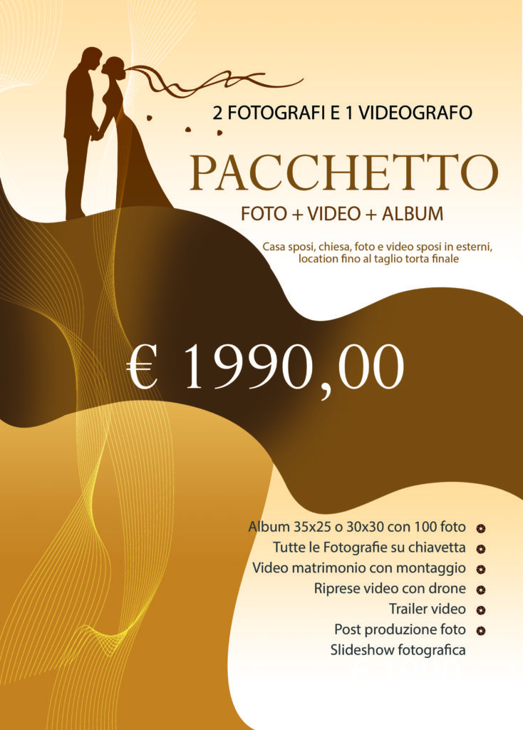Guarda il listino prezzi del fotografo per matrimoni a Roma